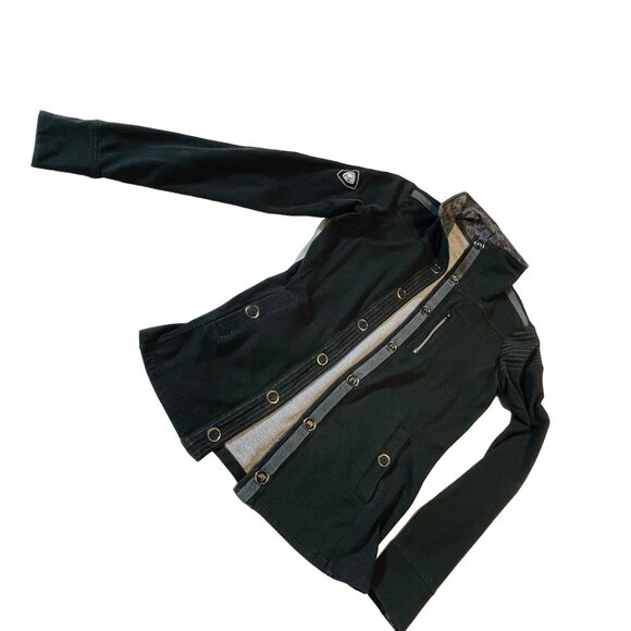 Kühl Women's Black Performance Jacket XS Snap Front Performance Stretch Thumbhol - Picture 2 of 10